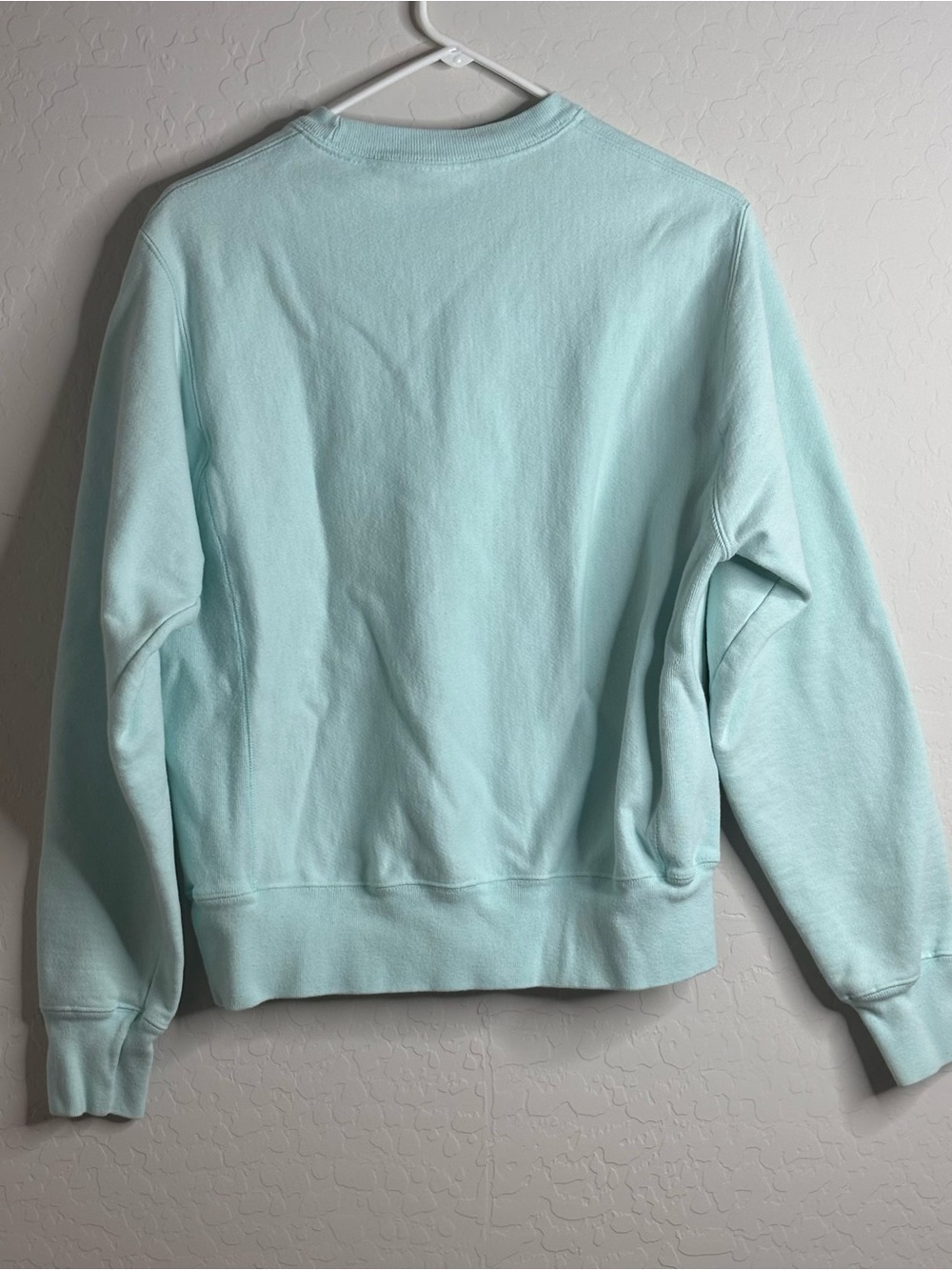 Champion Reverse Weave Light Aqua Pullover Sweatshirt Size S - Picture 2 of 7